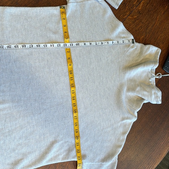 PURE JILL | Cowl Neck Tunic Tan Heather Long Sleeve Cotton Blend Women’s Large - Picture 4 of 5